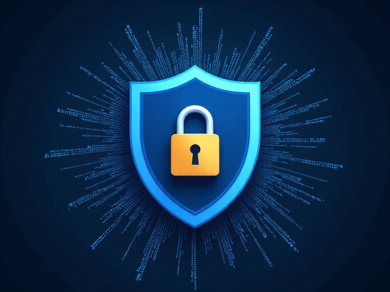 Zabezpieczone dane osobowe symbolizowane przez tarczę i kłódkę.